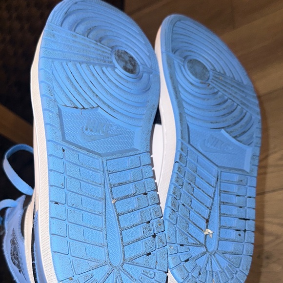 Jordan Black and Blue High-Top Sneakers - Picture 4 of 5